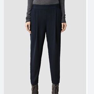 All Saints navy blue Koro pants/trousers size US 4